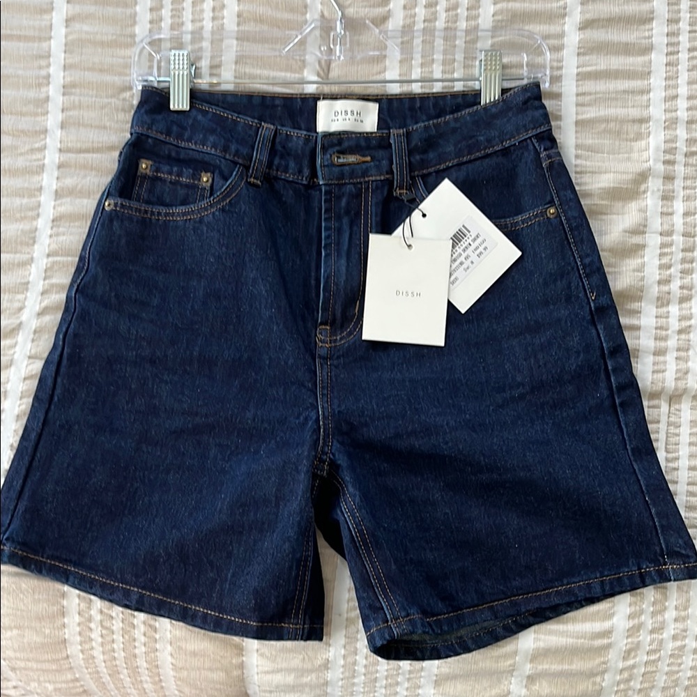 DISSH Indigo Denim Shorts